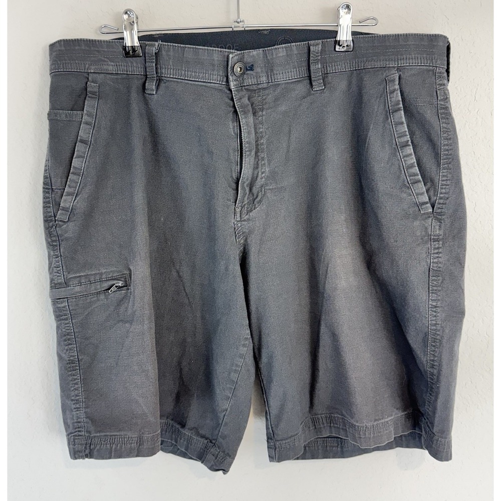Weatherproof Adventure Flat Front Cargo Shorts Gray Men 38
